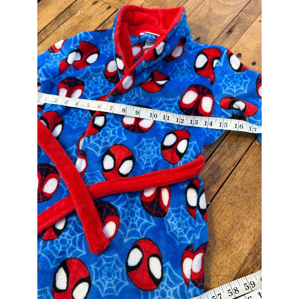 Marvel Spidey And His Amzing Friends Plush Robe Kids 4T 5T Fleece Cozy Superhero